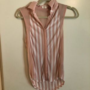 Urban Outfitters Pink Stripe Button Down